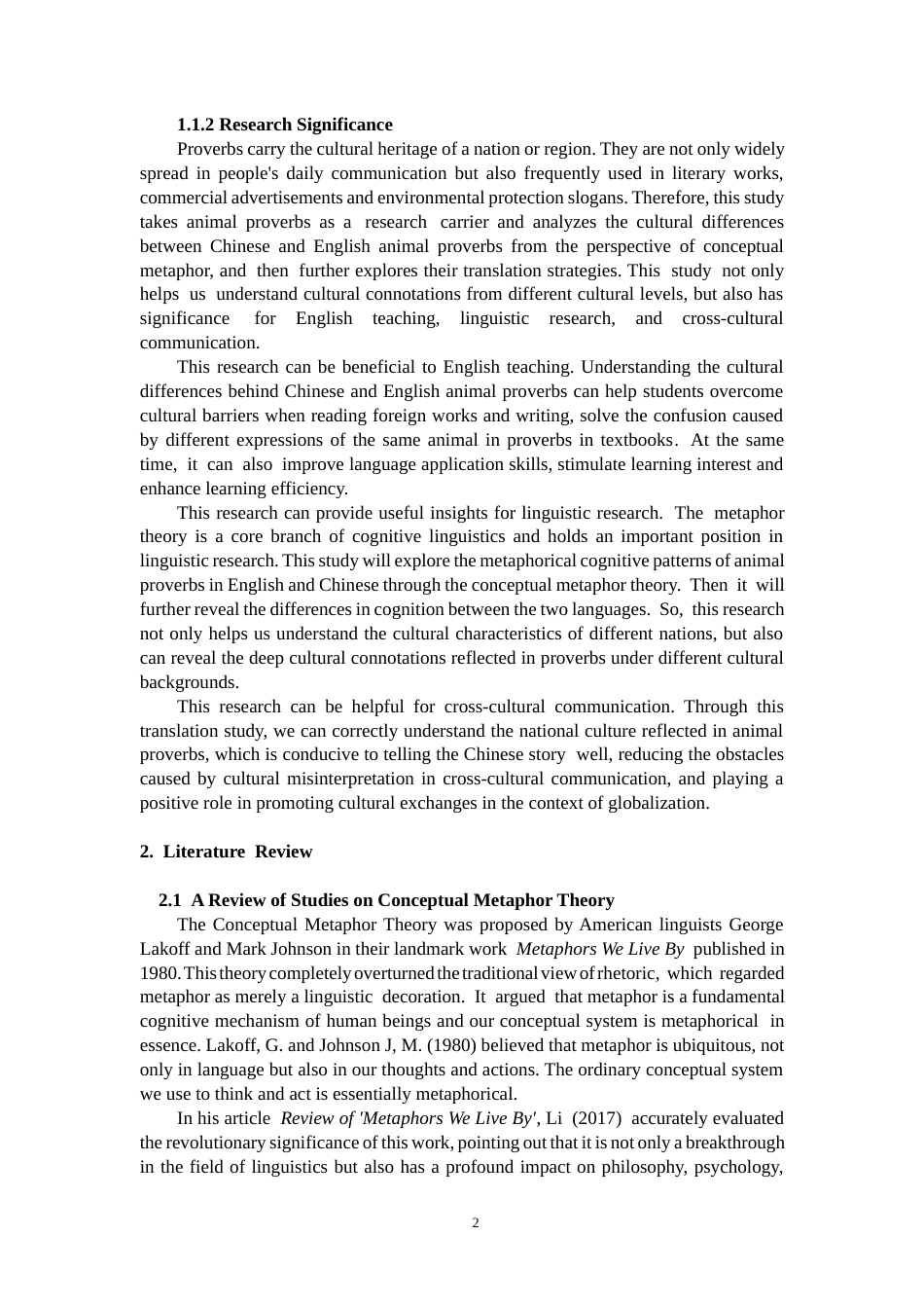 26年CH英语终稿全 关键词：概念隐喻理论；动物谚语；汉英翻译；文化差异(10089字).docx_第6页