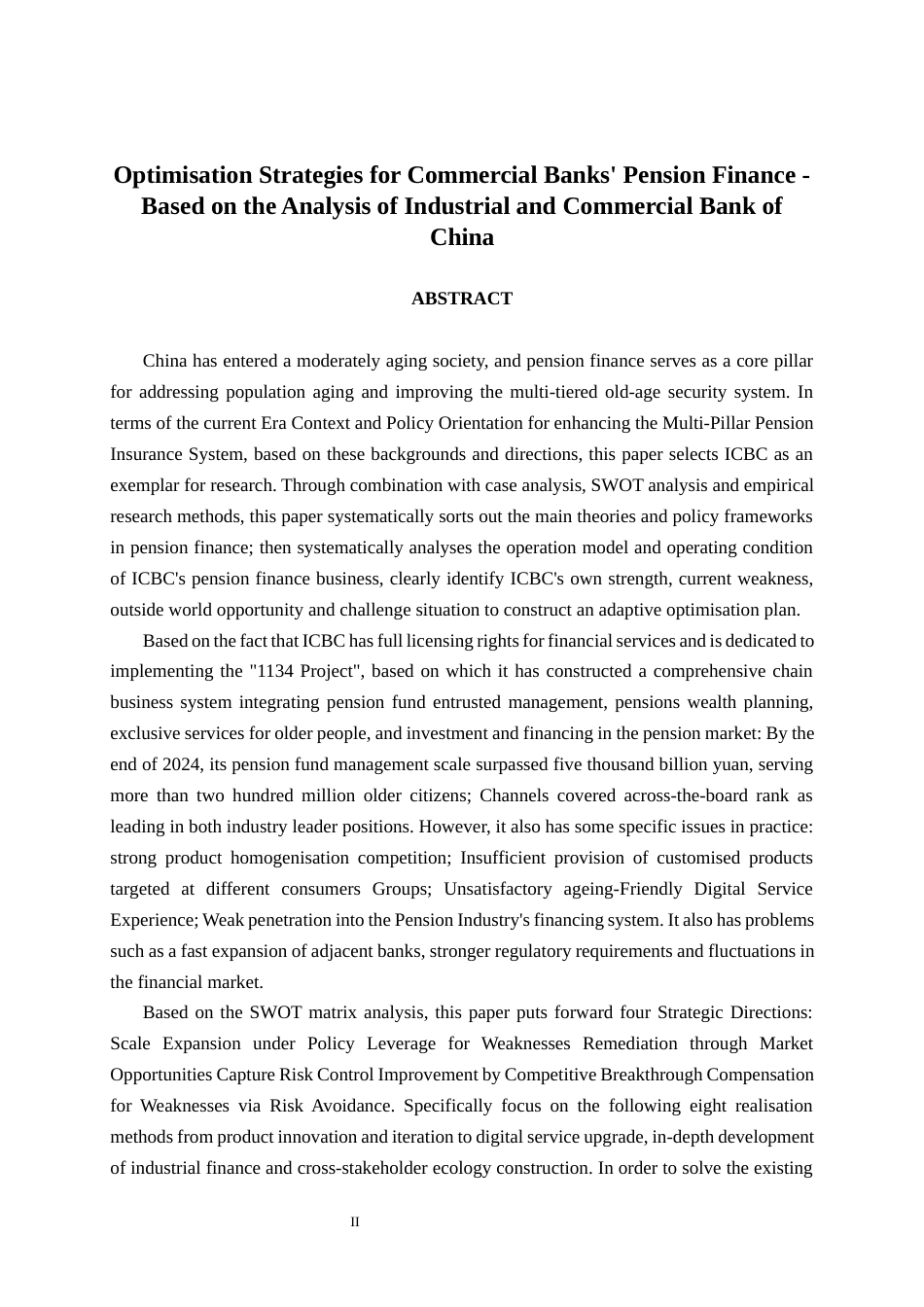 26年CH经济与金融 商业银行养老金融优化策略研究——以中国工商银行为例(19642字).docx_第2页