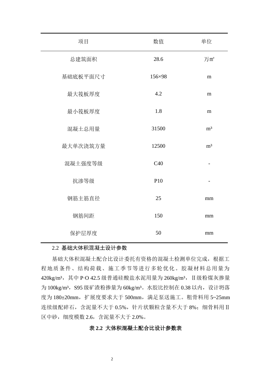 26年CH大体积混凝土基础施工裂缝控制措施研究——以A商业综合体为例(11597字).docx_第5页