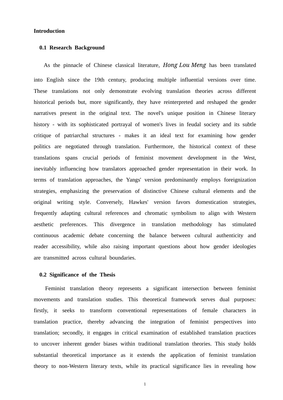 26年CH英语非全 翻译中的性别与权力：《红楼梦》英译本的女性主义解读(9147字).doc_第4页