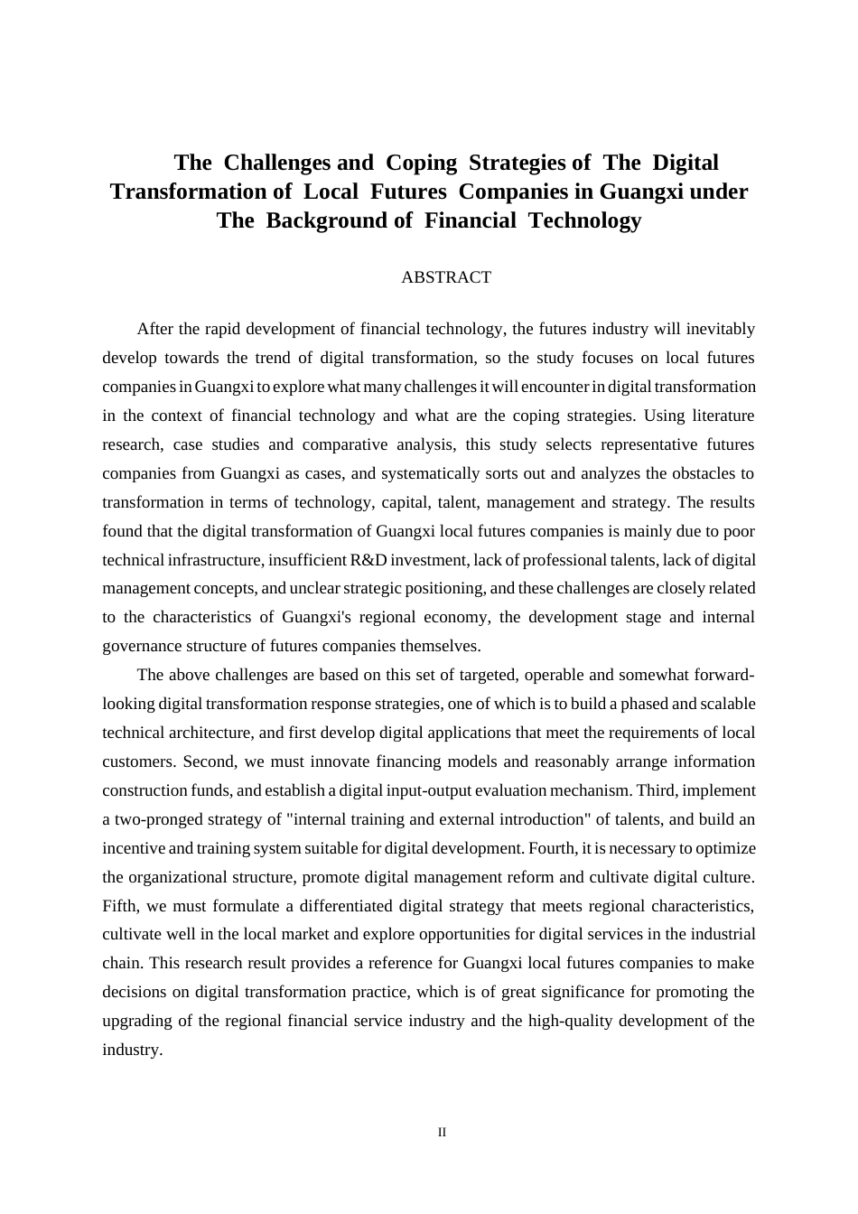 26年CH金融科技 金融科技背景下广西地方期货公司数字化转型的挑战与应对策略终稿全日制(10400字).docx_第2页