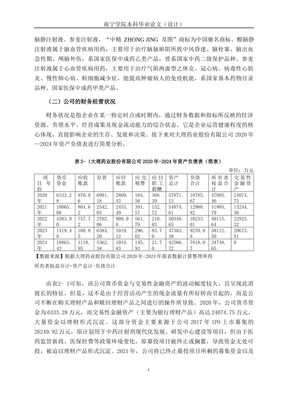 26年CH会计学 中型医药企业营运能力分析——以大理药业股份有限公司为例终稿全日制(19578字).docx_第9页