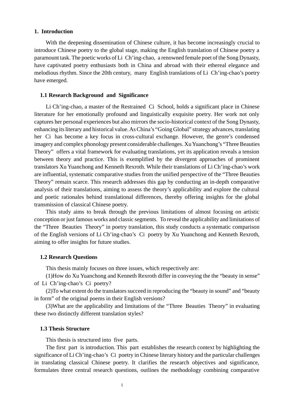 26年CH英语终稿全 关键词：三美论；李清照词；英译；对比分析(11913字).docx_第5页