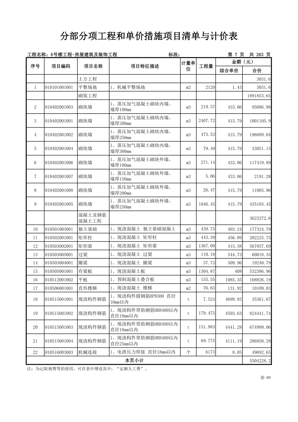 26年WP工程管理 学生宿舍BIM建模及结算计价7.78-AI6.16 附竣工结算书-约36648字符.pdf_第6页
