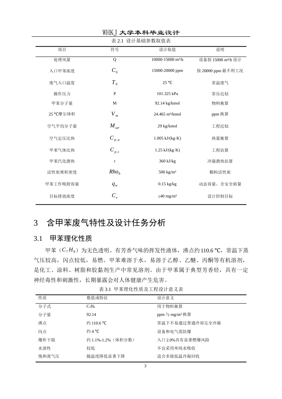 26年WP安全工程 某化工车间10000m3h含甲苯废气吸附回收工艺设计4.83-AI32.81全日(12989字).docx_第7页