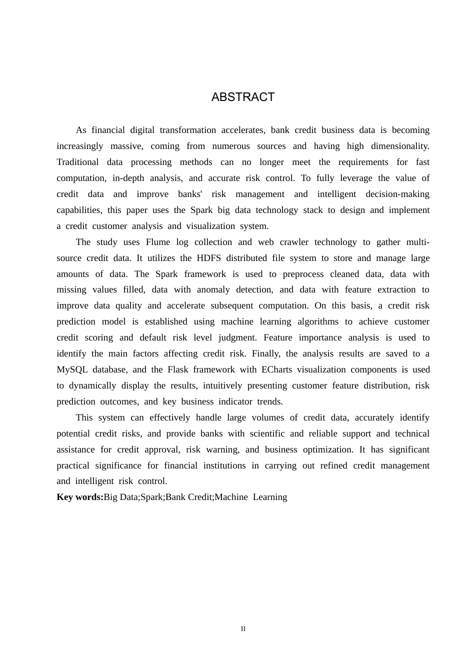 2026数据科学与大数据技术一套 基于Spark技术的银行信贷客户数据分析与可视化4.02-AI3.16(论文+程序代码源码+运行指导txt)过大客服发.docx_第4页
