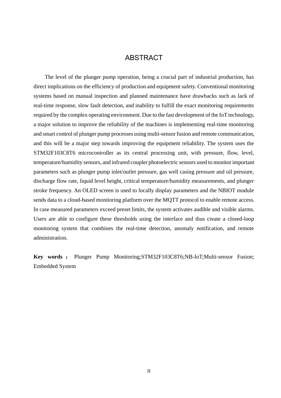 2026物联网工程一套 基于STM32的柱塞泵工作监测系统设计8.75-AI7.4(论文+上下位机程序代码源码+实物图+材料说明)过大客服发.docx_第4页
