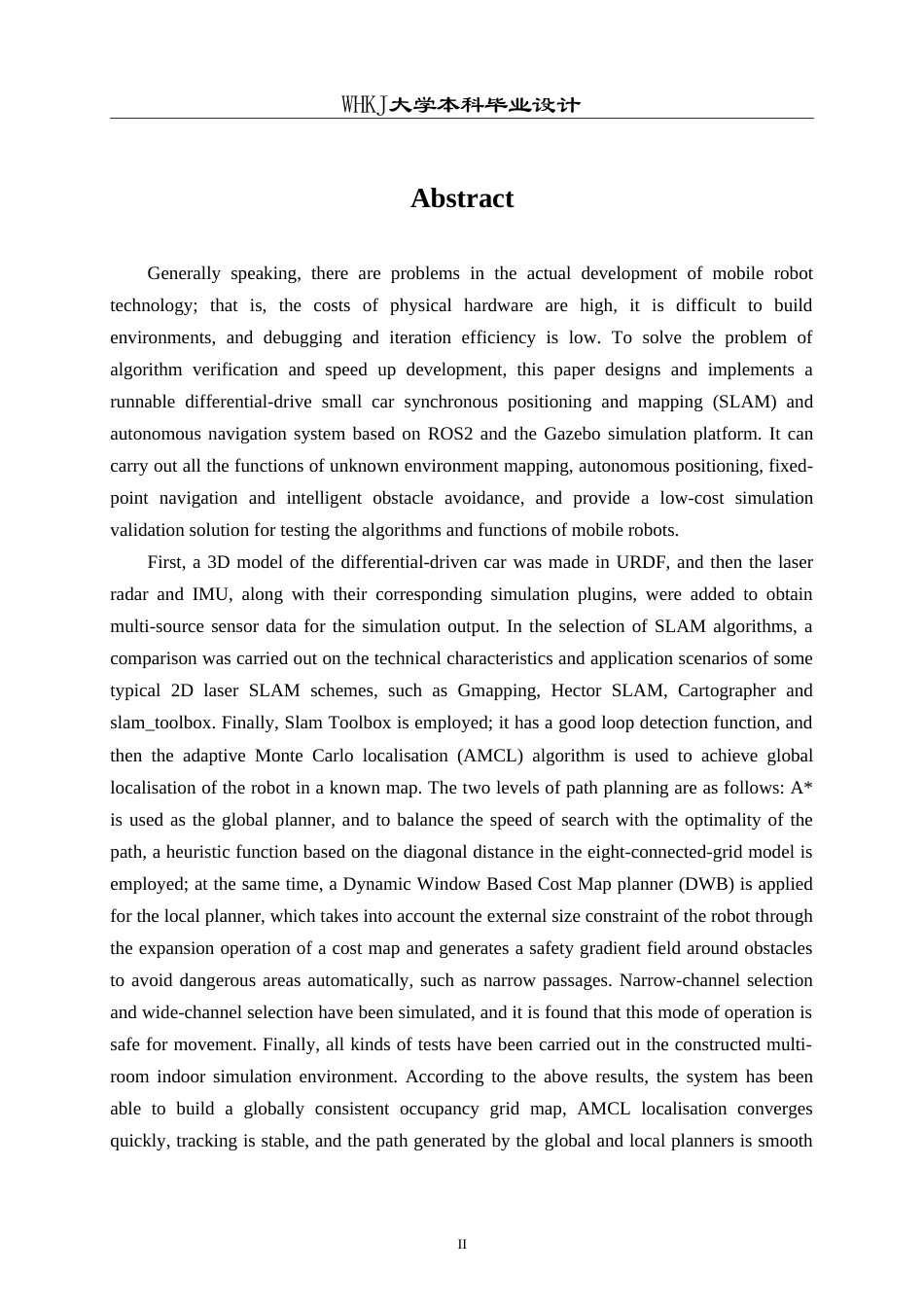 26年WP自动化 基于ROS的智能小车导航系统8.67-AI69.95(28903字).doc_第2页