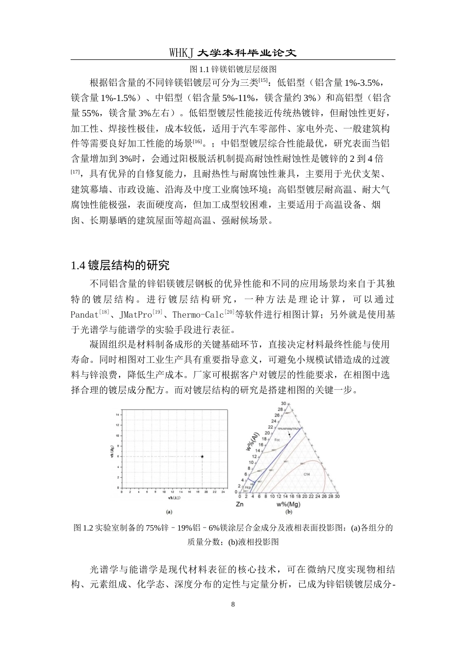 26年WP材料物理 不同铝含量锌铝镁镀层的光谱学能谱学研究12.24-AI11.19全日(16012字).docx_第8页