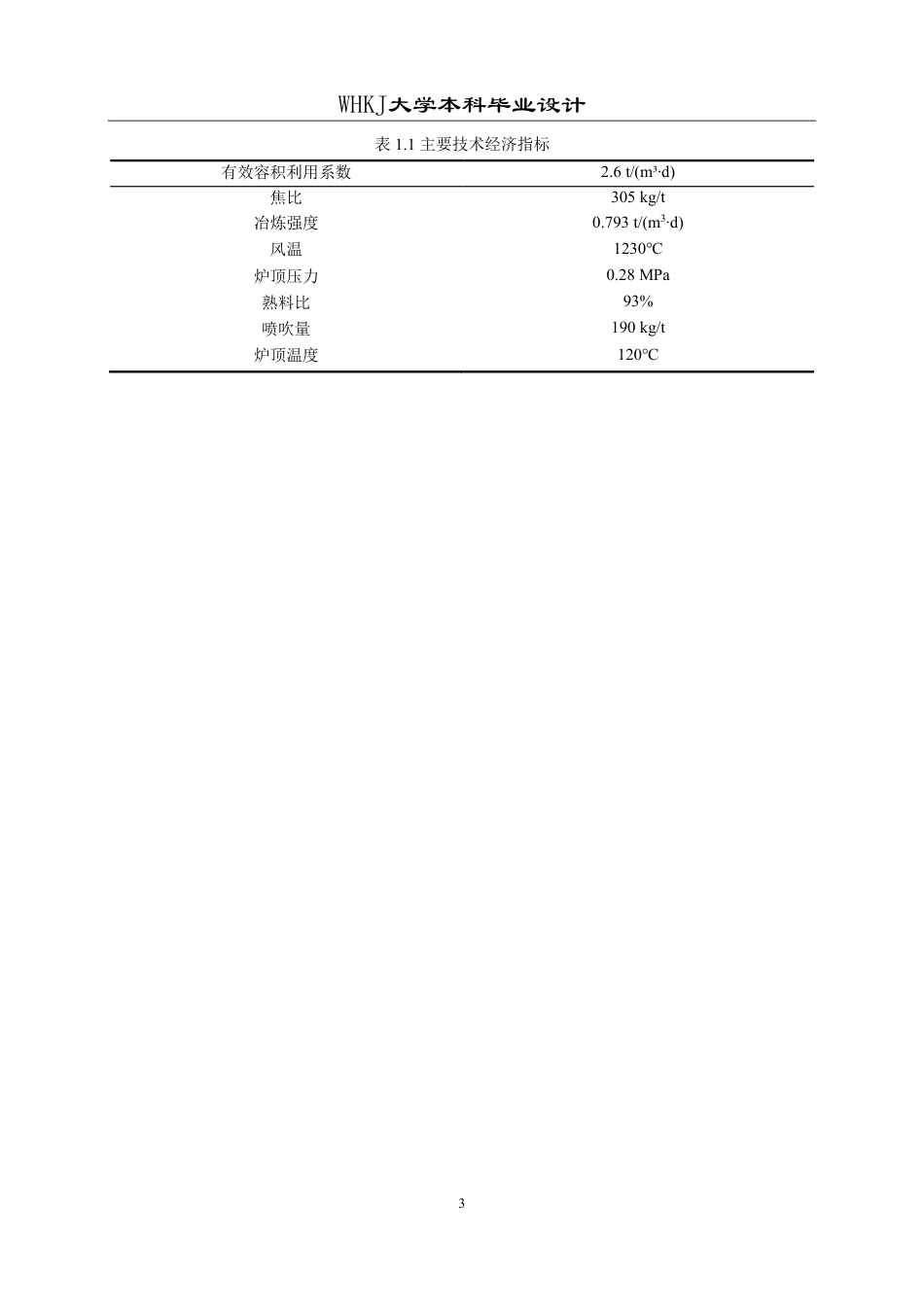 26年WP冶金工程 配用国产块矿的4000m3级高炉车间设计14.77-AI13.74-约26050字符.pdf_第8页