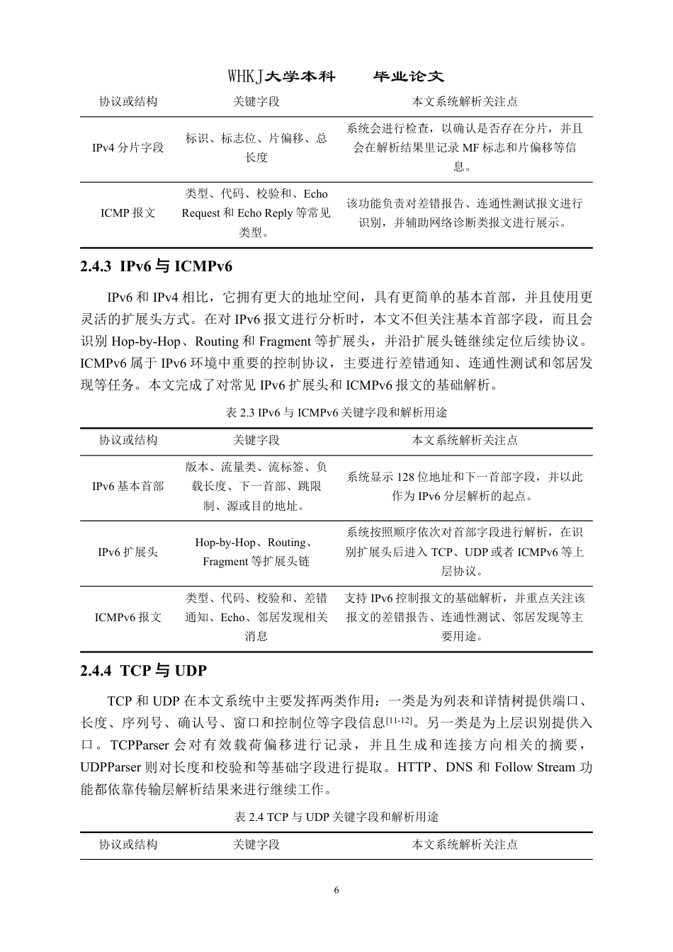 26年WP计算机科学与技术 基于Qt的可视化网络协议分析器设计与实现0.58-AI1.11-约32434字符-全日制.pdf_第10页