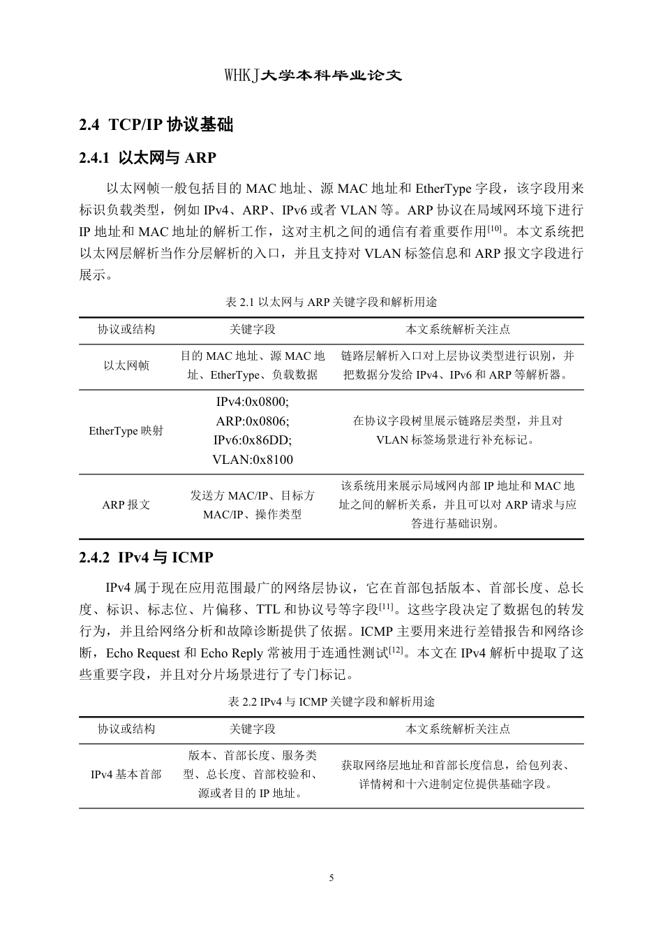 26年WP计算机科学与技术 基于Qt的可视化网络协议分析器设计与实现0.58-AI1.11-约32434字符-全日制.pdf_第9页