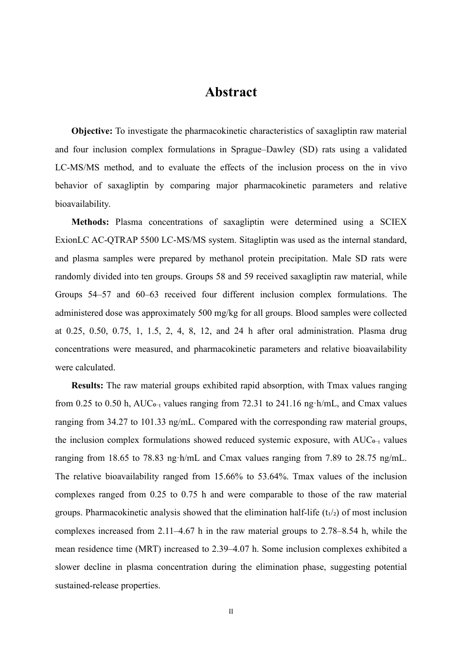 26年WP药学 沙格列汀包合物在大鼠体内代谢研究7.43-AI30.95_1-约24193字符.pdf_第2页