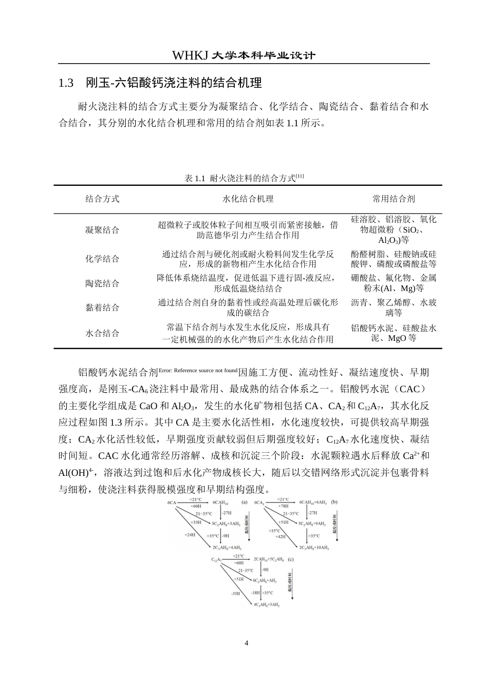 26年WP无机非金属材料工程 刚玉-六铝酸钙浇注料结合系统设计13.96-AI16.35全日(20466字).docx_第9页