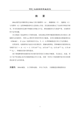 26年WP材料化学 基于分子修饰电极的DNA碱基电导识别研究5.26-AI39.71全日(16963字).docx