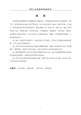 26年WP英才计划 氧化亚铁在不同气氛下的微观晶型转变12.57-AI35.58全日(12910字).docx