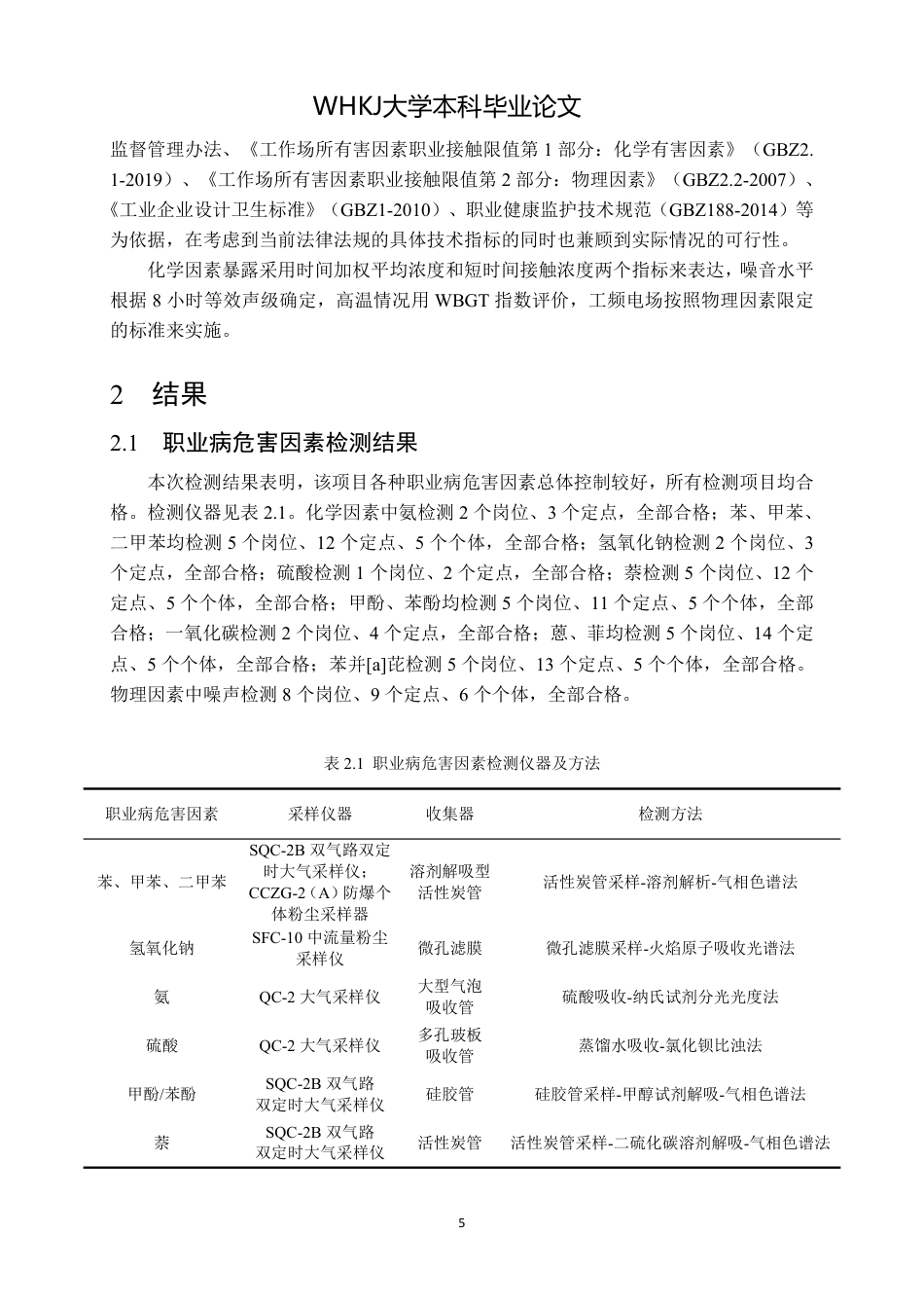 26年WP卫生检验与检疫 某年产50万吨焦油加工企业职业病危害控制效果评价10.0-AI20.35_1-约28046字符.pdf_第9页
