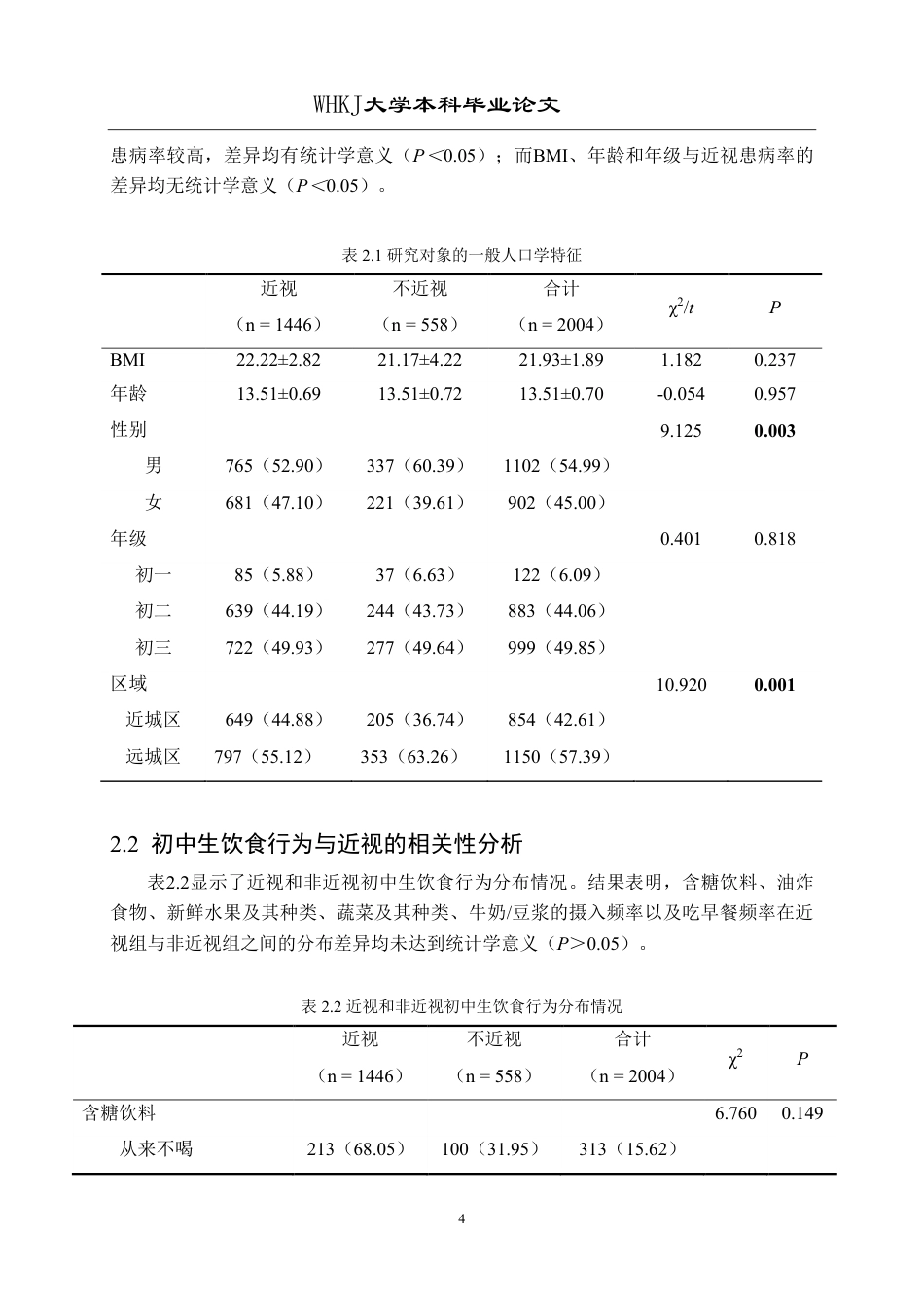26年WP预防医学 武汉市初中生饮食行为与近视的关联性分析16.23-AI26.6_1-约17613字符.pdf_第8页