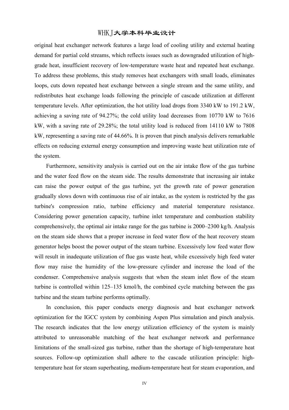 26年WP化学工程与工艺 基于夹点分析的整体煤气化联合循环发电系统（IGCC）优化调配4.41-AI0.0-约20774字符-全日制.pdf_第4页