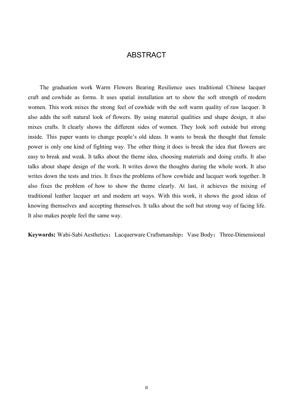 26年WP工艺美术 毕业创作《温花载韧》论述报告4.75-AI5.8-约7839字符.pdf_第2页