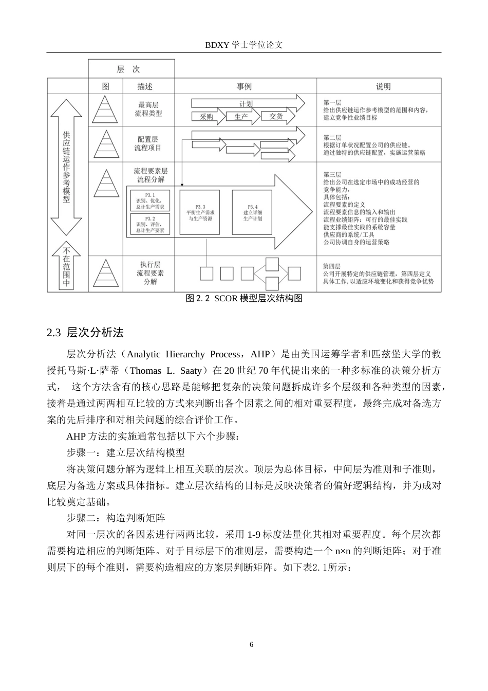 26年WP供应链管理 基于SCOR模型的X汽车企业供应链风险分析与控制14.87-AI6.3全日制(22664字).docx_第10页