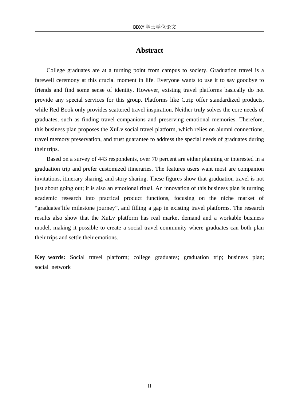 26年WP商务英语 “序旅”高校毕业生社交旅行平台商务计划书 A Business Plan for Xulv Social Travel Platform Targeting College Graduates1.59-AI14.75(14428字).doc_第3页