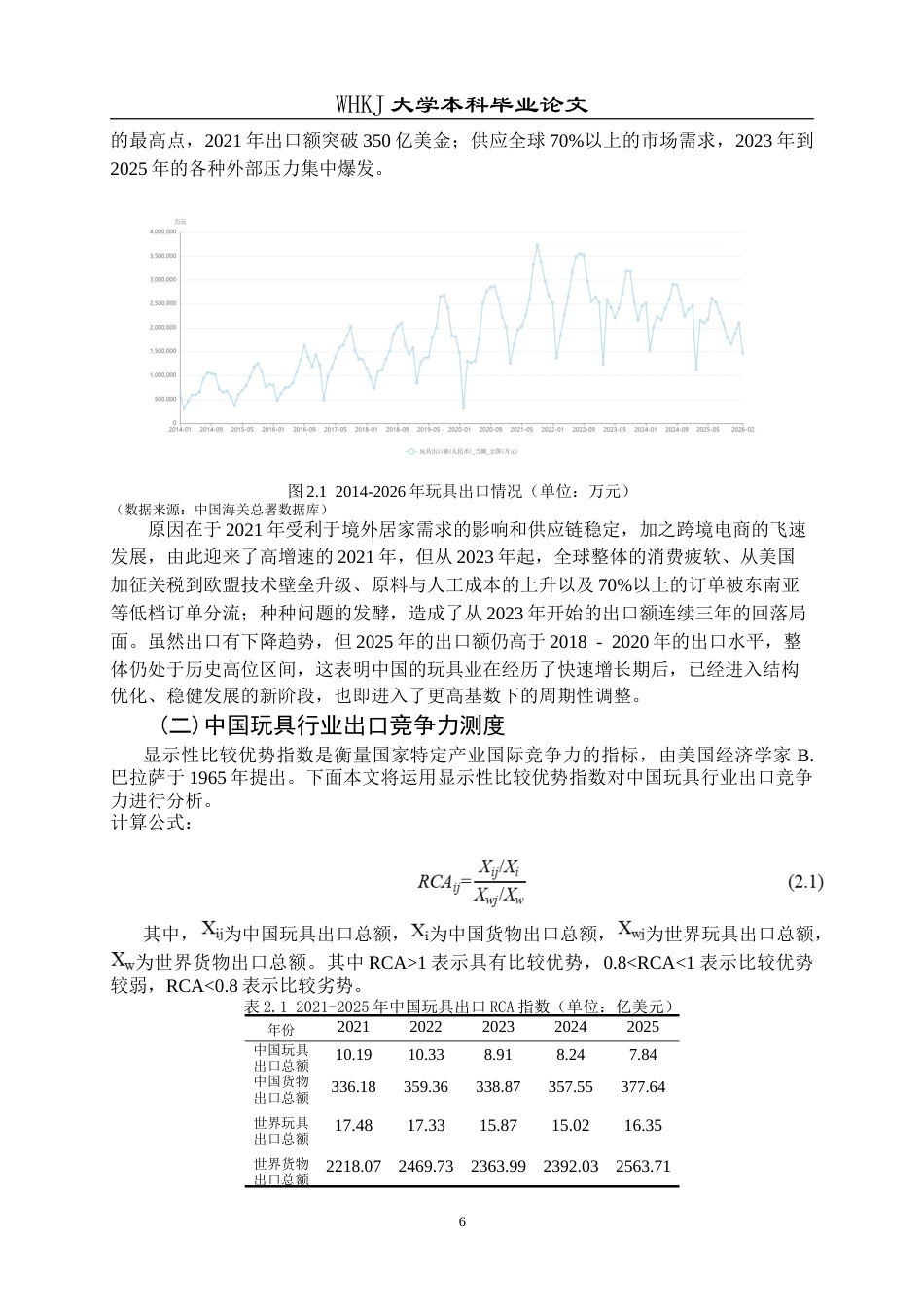26年WP国际经济与贸易 国际贸易壁垒下中国玩具行业出口竞争力提升策略研究8.15-AI29.21(18991字).doc_第10页