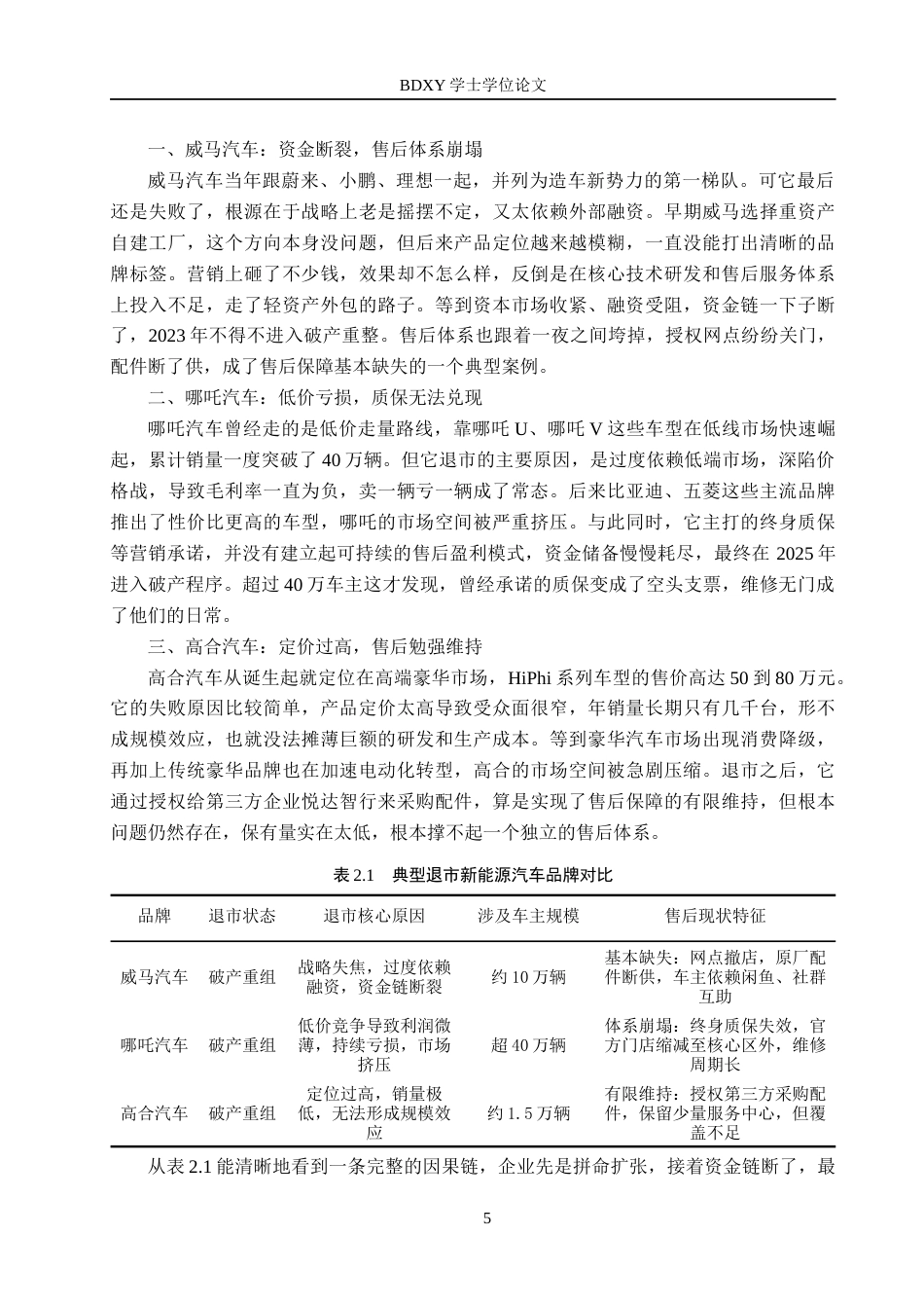 26年WP汽车服务工程 退市新能源汽车品牌车主售后问题对策探究2.49-AI8.46全日制(16496字).docx_第8页