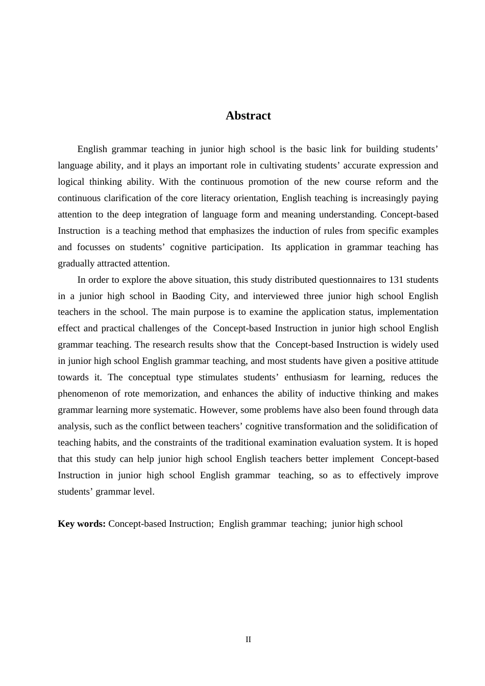 26年WP英语 概念型教学法在初中英语语法教学中的应用调查研究——以保定市某中学为例-全日制(10785字).doc_第2页