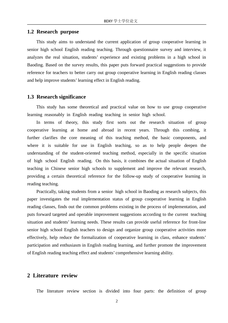 26年WP英语 小组合作学习在高中英语阅读教学中的应用调查研究——以保定市某中学为例A Study on the Application of Group Cooperative Learning to English  e5.24-AI10.76(12503字).doc_第7页