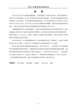 26年WP材料与冶金工程国际英才班 环境因素对管线钢CO2腐蚀行为影响的数值模拟研究12.23-AI39.28全日(10790字).docx