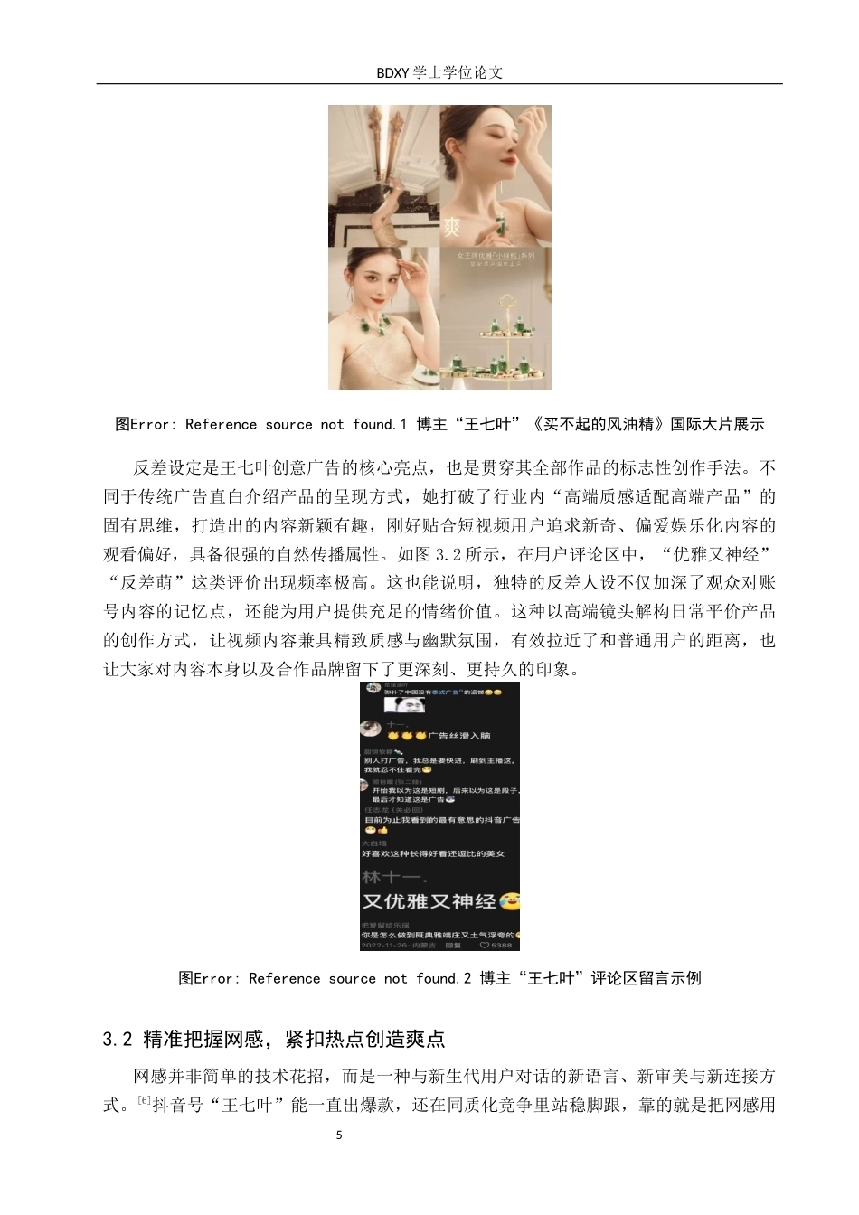 26年WP网络与新媒体 抖音号“王七叶”创意广告内容生产研究1.88-AI17.97全日制(15199字).docx_第8页