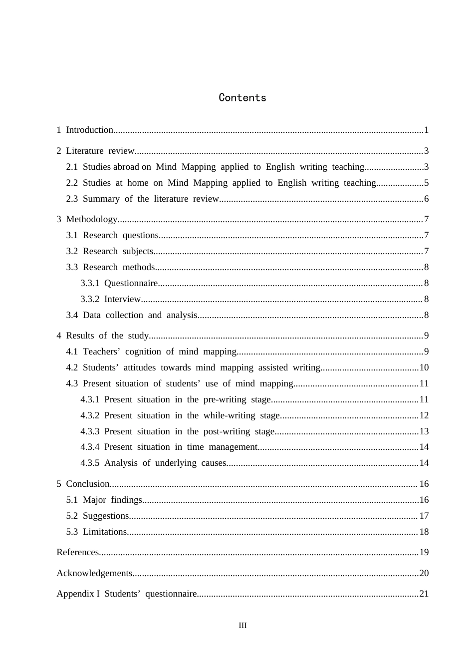 26年WP英语 思维导图辅助初中英语写作的应用现状调查研究——以保定市某中学为例-全日制(9525字).doc_第3页