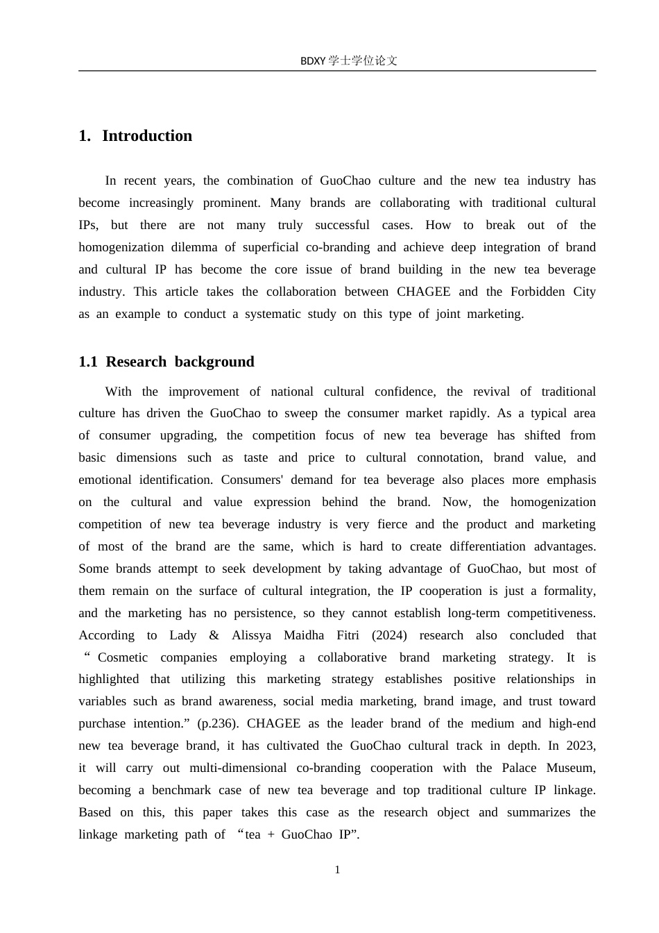 26年WP商务英语 霸王茶姬“茶饮国潮IP联动营销策略案例分析 Case Analysis of CHAGEE's TeaG y2.59-AI11.58(12374字).doc_第7页