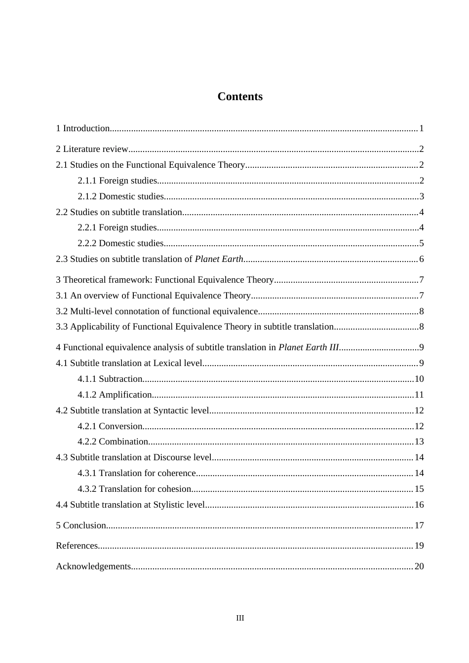 26年WP英语 功能对等理论视角下《地球脉动第三季》字幕翻译研究A Study on Subtitle Translation of Pla y10.75-AI13.21(9214字).doc_第3页