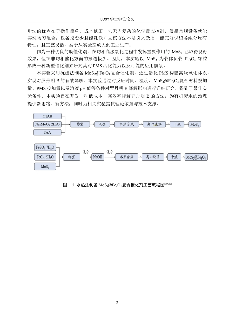 26年WP化学(师范)二硫化钼和四氧化三铁复合催化剂降解罗丹明B-过硫酸氢盐活化机制研究17.1-AI0.0全日制(9085字).docx_第5页