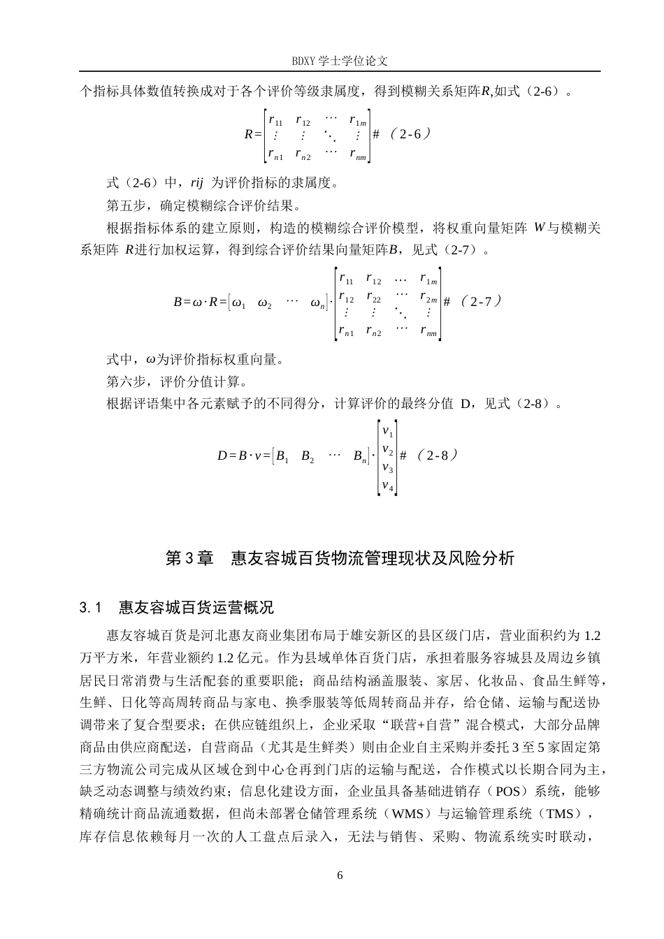 26年WP物流工程 惠友容城百货物流风险评估与管控策略研究4.84-AI18.54全日制(21722字).docx_第10页