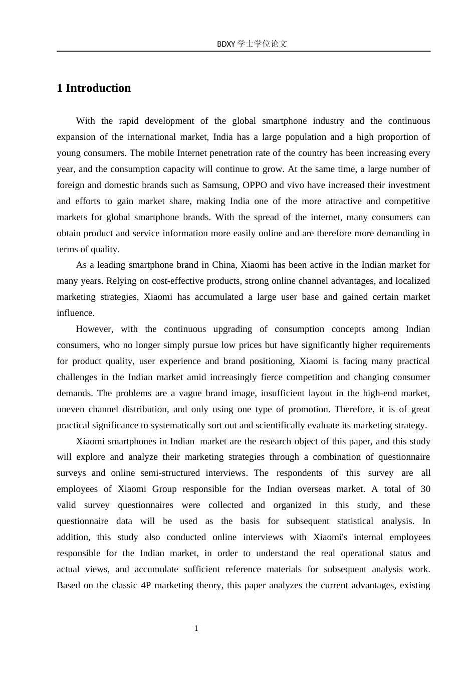 26年WP商务英语 小米智能手机在印度市场的营销策略调查 An Investigation into the Marketing Strategy of Xiaomi Smartphones in the Indian Market2.14-AI15.96全日制(10223字).docx_第6页