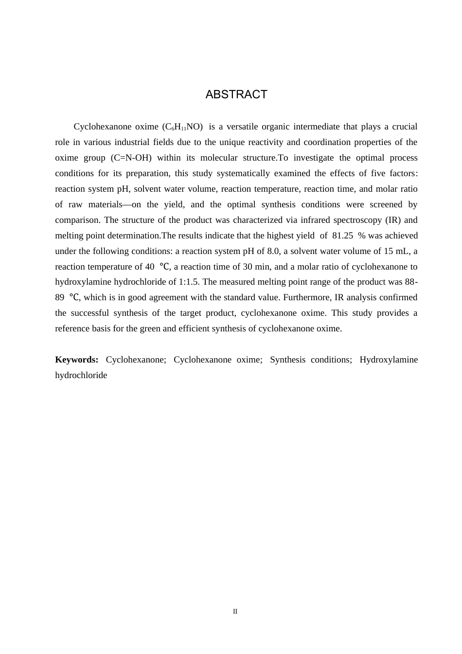 26年WP化学(师范)环己酮肟合成条件的探究15.17-AI23.06全日制(7750字).docx_第2页